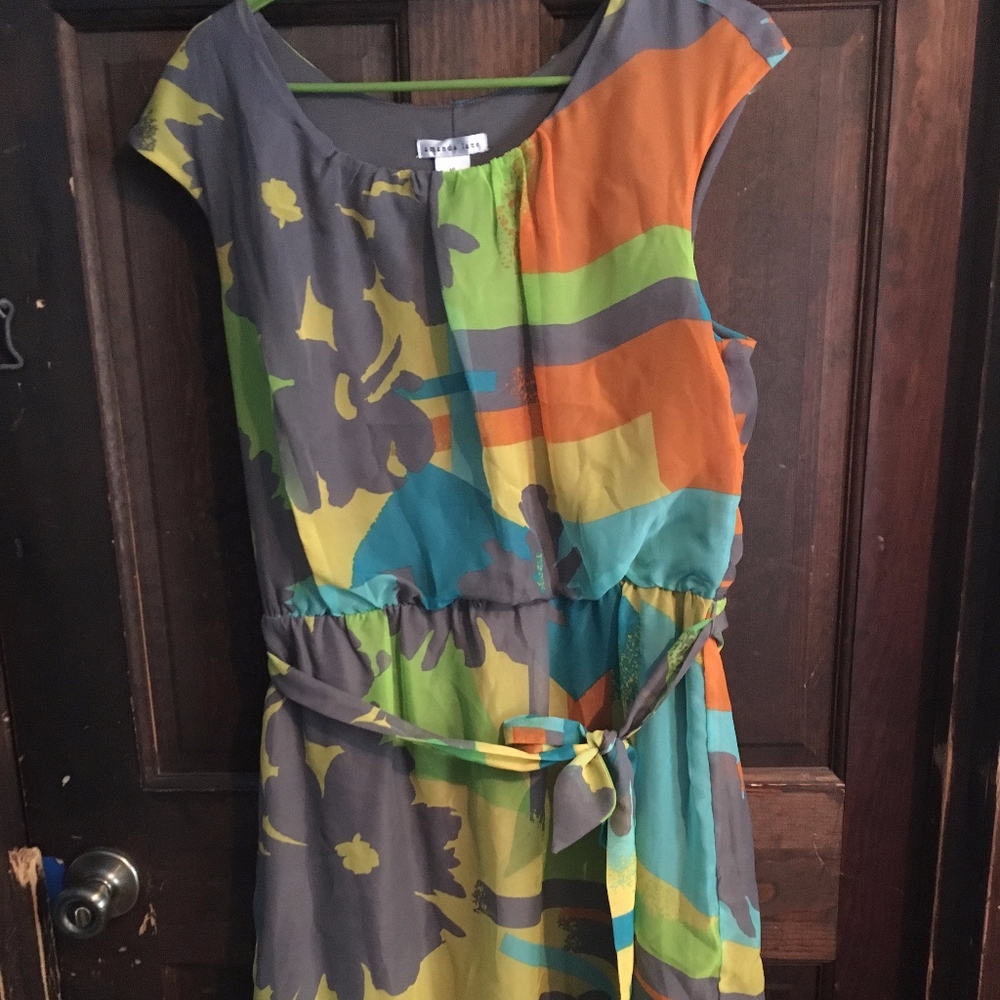 Neon Floral Dress Sz16